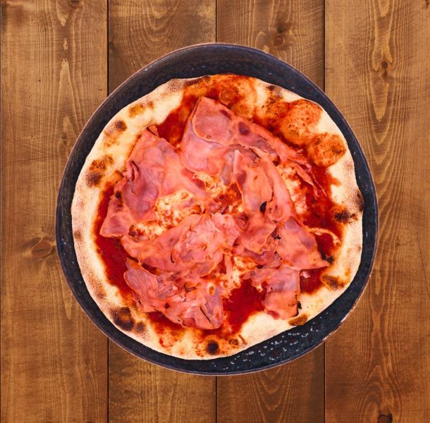 Menu pizza jamón niños