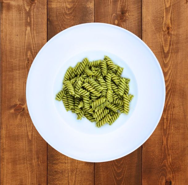 Menu fusili al pesto