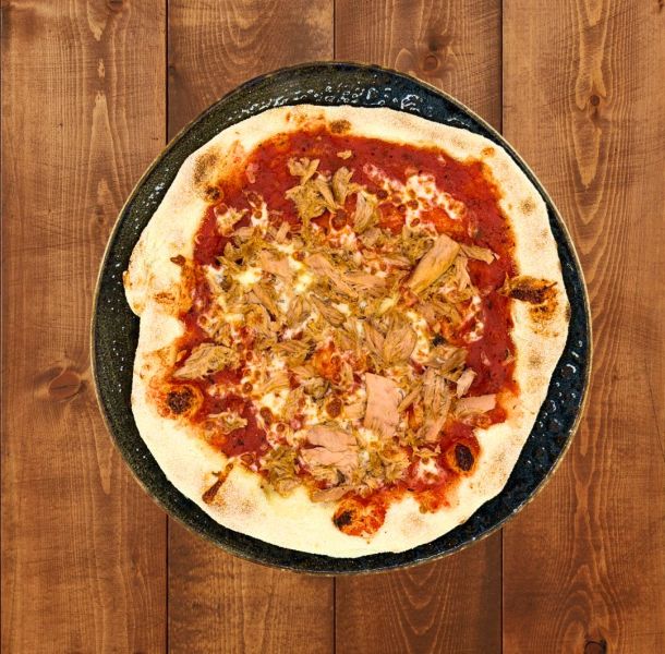 Menu Pizza atún niños